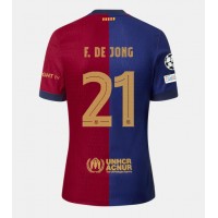 Fotballdrakt Herre Barcelona Frenkie de Jong #21 Hjemmedrakt 2024-25 Kortermet